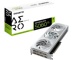 Vaizdo plokštė GIGABYTE GeForce RTX 5060 Ti AERO OC 16G Grafikos plokštė - 16GB GDDR7, 128bit, PCI-E 5.0, 2647MHz Core Clock, 3 x DisplayPort, 1 x HDMI, GV-N506TAERO OC-16GD