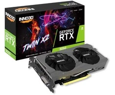 Vaizdo plokštė INNO3D GeForce RTX 3050 Twin X2 V2, 8192 MB GDDR6