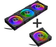 Ventiliatorius PHANTEKS D30 PWM Regular Airflow D-RGB Fan - 120mm, juodas + 3-pack