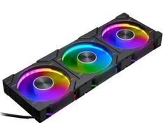 Ventiliatorius PHANTEKS D30 PWM Regular Airflow D-RGB Fan - 120mm, juodas + 3-pack