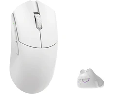 Pelė WLMouse Beast G Max, Kailh optiniai jungikliai, baltas