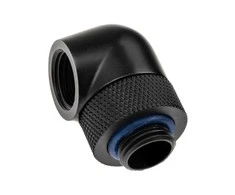 XSPC Adapteris 90 Degree G1/4 inch Male to G1/4 inch Female – Rotatable, Juodas, 4-Pack