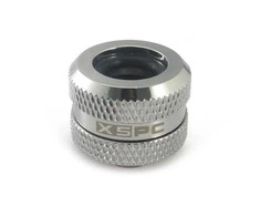 XSPC jungtis G1/4" jungtimi prie 14 mm kieto vamzdžio, chromuota - 8 vnt.
