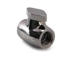 XSPC G1/4 Ball Valve – Brass, Juodas-Chrome