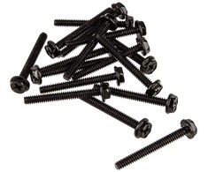 XSPC Radiator fan screws Type 6-32, 30mm (16 pieces) – juodas