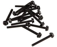 XSPC radiatoriaus ventiliatoriaus varžtai, 6-32 tipo, 30 mm (16 vnt.) – juodas