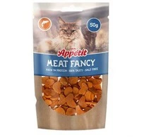 Aquael Comfy Appetit Fancy skanėstai Lašišos (85%) kąsneliai katėms 50g