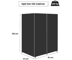 Aquael spintelė Optiset 130 60x40x80 balta