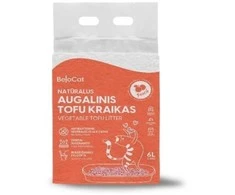 Belacor Belocat Tofu kraikas katėms persikų kvapo, 6 l