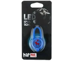 Happet LED šviečiantis pakabukas silikoninis mėlynas