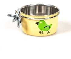 HapPet metalinis indelis narvui 8cm/0,15L (geltonas)