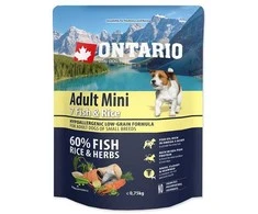 Ontario Adult Mini žuvis ir ryžiai 0,75kg