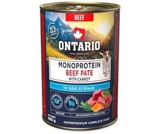 Ontario Adult Monoprotein Jautienos paštetas su Morkomis 400g