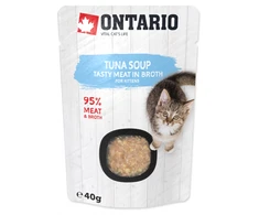 Ontario Kitten Soup Tuna, ryžiai &amp; Vegetables 40g (Sriuba)