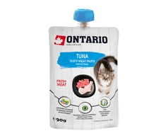 Ontario kačiukams skirtas tuno šviežios mėsos maistas 90 g (makaronai)