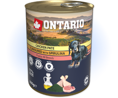 Ontario Puppy Vištienos paštetas su Spirulina ir Lašišų aliejumi 800g