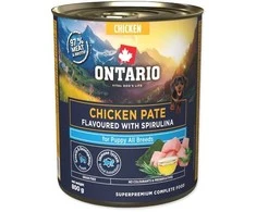 Ontario Puppy Vištienos paštetas su Spirulina 800g