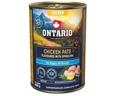 Ontario Puppy Vištienos paštetas su Spirulina 400g