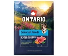 Ontario Senior All Breeds Monoprotein Tunas ir Saldžiosios bulvės 2,25 kg