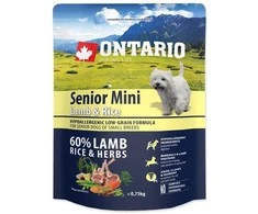 Ontario Senior Mini su ėriena ir ryžiais 0,75kg