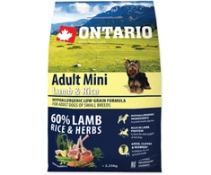 Ontario Senior Mini žuvis ir ryžiai 2,25kg