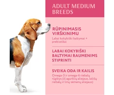 OPTIMEAL maistas vidutinių veislių šunims su kalakutiena, 3 x 12kg