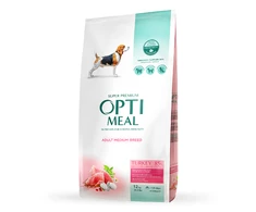 OPTIMEAL maistas vidutinių veislių šunims su kalakutiena, 3 x 12kg
