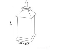 0,02W LED lauko šviestuvas su saulės baterija CANDELIO, juodas, 2700K, IP44