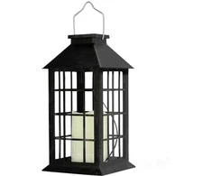 0,02W LED lauko šviestuvas su saulės baterija CANDELIO, juodas, 2700K, IP44
