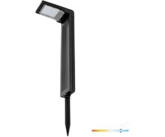 0,2W LED įsmeigiamas šviestuvas su saulės baterija SPIKE, juodas, 6500K, IP44