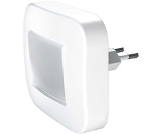 0,2W LED naktinis šviestuvas LUNETTA, baltas, 3000K, su šviesos jutikliu