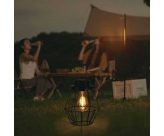 V-tac 0,5W LED įkraunamas šviestuvas su saulės baterija, juodas, 2700K, belaidis
