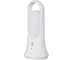 0,65W LED mobilus naktinis šviestuvas NIGHTLUX LANTERN, baltas, 4000K, su baterija ir judesio bei šviesos jutikliu