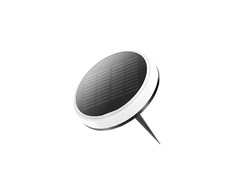 0,6W LED įsmeigiamas lauko šviestuvas su saulės baterija, juodas, 3000K-6000K