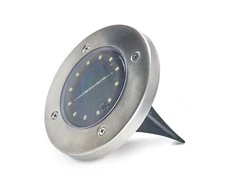 Bikuva.lt 0,72W LED įsmeigiamas lauko šviestuvas, plieno sp., 4000K, su saulės baterija