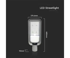 V-tac 100W LED gatvės šviestuvas, pilkas, 4000K