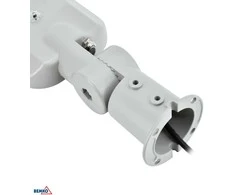 Bemko 100W LED gatvės šviestuvas su šviesos jutikliu JAZMIN, šviesiai pilkas, 4000K, IP65, 140°x70°