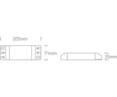 100W LED maitinimo šaltinis, dimeriuojamas, 89100VT