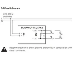 100W LED maitinimo šaltinis TRIDONIC, 24V, PWM