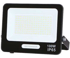 100W LED prožektorius, juodas, 3000K