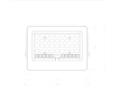 100W LED prožektorius su saulės baterija TIARA, pilkas, 4000K