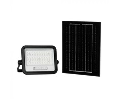 100W LED prožektorius su saulės baterija, juodas, 2000-8000K, dimeriuojamas
