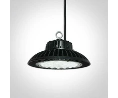 100W LED sandėlio šviestuvas UFO, juodas, 4000K, 63100N/C