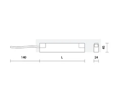 Bikuva.lt 100W maitinimo šaltinis magnetinėms sistemoms SPECTRA LIGHTING INSIGHT, 48V, 2.08A, juodas