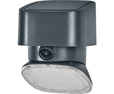 Sieninis šviestuvas 10,3W LED sieninis fasado šviestuvas ENDURA STYLE, tamsiai pilkas, 3000K, dimeriuojamas, su judesio davikliu ir saulės baterija