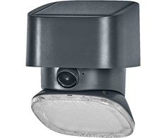 10,3W LED sieninis fasado šviestuvas ENDURA STYLE, tamsiai pilkas, 3000K, dimeriuojamas, su judesio davikliu ir saulės baterija