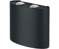 Sieninis šviestuvas 10,5W LED sieninis lauko šviestuvas ENDURA STYLE, tamsiai pilkas, 3000K, IP44