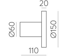 10,5W LED sieninis šviestuvas CHAMALEON, juodas, 3000K, dimeriuojamas, IP54, A3975101NSPDP