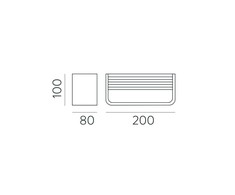 10,5W LED sieninis šviestuvas ICON, baltas, 2700/3000/4000K, dimeriuojamas, A3089272BDP