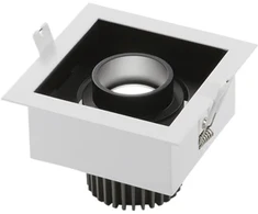 10W LED įleidžiamas šviestuvas APOLLO, juodas, 3000K
